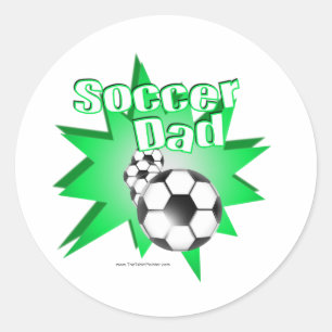 Soccer Dad Classic Round Sticker