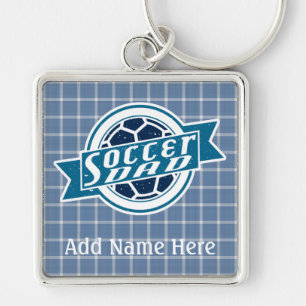 Soccer Dad Customisable Keyring