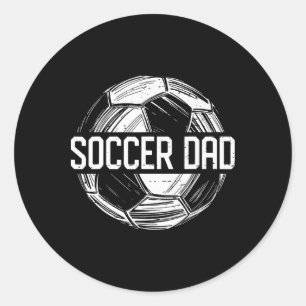 Soccer Dad Family Matching Team Player Gift Sport  Classic Round Sticker