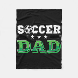 Soccer Dad Father Family Matching Birthday Team Su Fleece Blanket