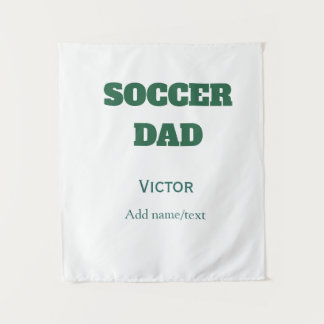 SOCCER DAD FOOTBALL FATHERS DAY GIFTS GREEN SIMPLE TAPESTRY