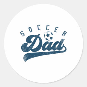 Soccer Dad Gifts Daddy Father's Day Classic Round Sticker