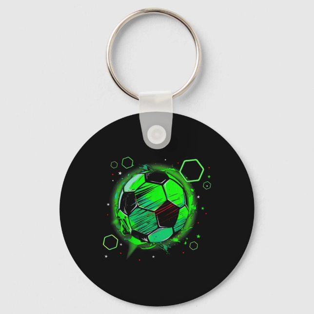 Soccer Dad Just Like A Normal Dad Except Much Cool Key Ring (Front)