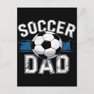 Soccer dad shirt soccer fan dad apparel sports dad holiday postcard