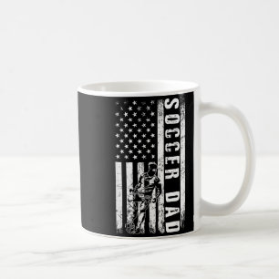 Soccer Dad Usa Flag Soccer Team Fan Daddy Fathers  Coffee Mug