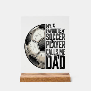 Soccer Dad Vintage Engraving Quote Vector Design_1 Acrylic Sign