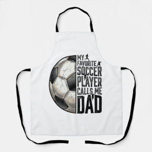 Soccer Dad Vintage Engraving Quote Vector Design_1 Apron