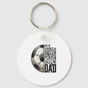 Soccer Dad Vintage Engraving Quote Vector Design_1 Key Ring