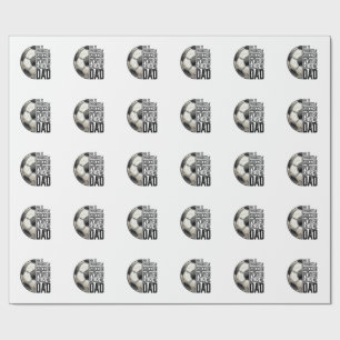 Soccer Dad Vintage Engraving Quote Vector Design_1 Wrapping Paper