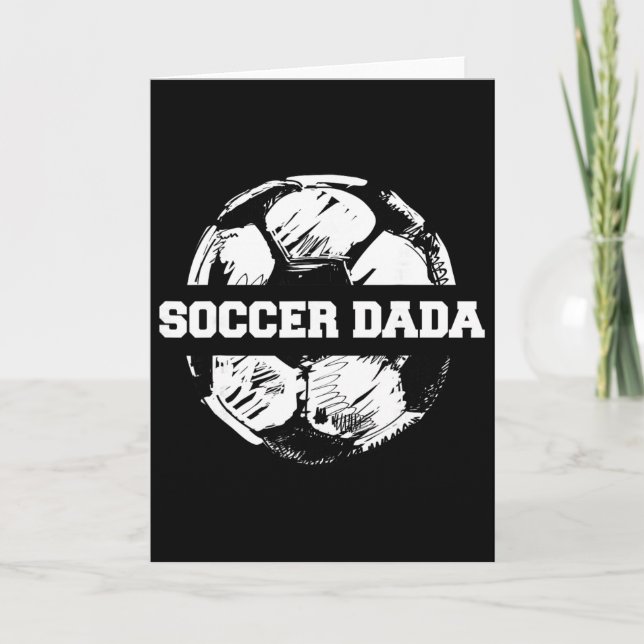 Soccer Dada Soccer Byll Split Funny Soccer Dad  Card (Front)