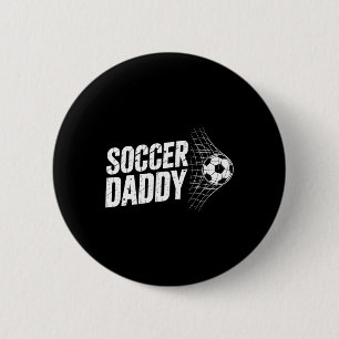Soccer Daddy Ll And Net Sport Fathers Footll Graph 6 Cm Round Badge
