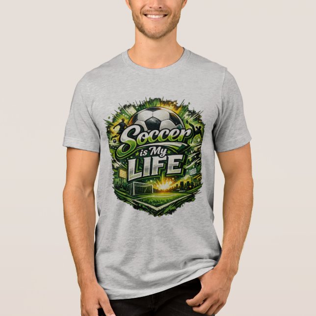 soccer Day Tri-Blend Shirt (Front)