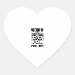 Soccer Defender Brick Wall Vintage Shirt Design_1 Heart Sticker