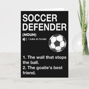 Soccer Defender Definition Soccer Player Footbyll Card