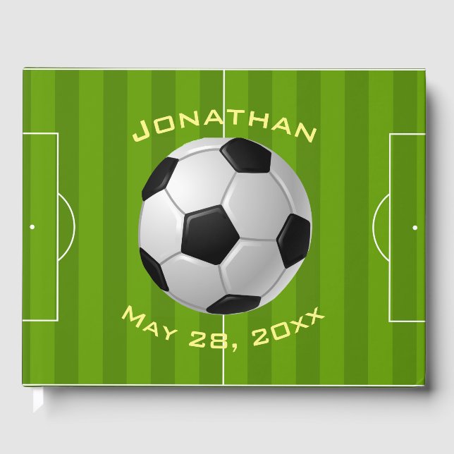 Soccer Design Guest Book (Front)
