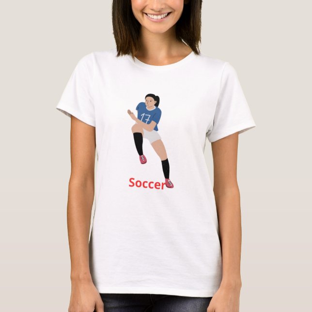 Soccer Design  T-Shirt (Front)