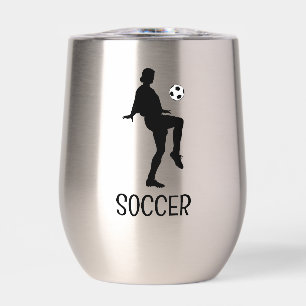 Soccer Design Thermal Wine Tumbler