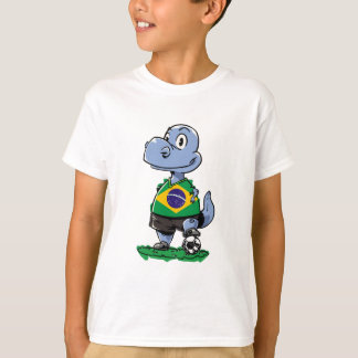 Soccer Dinosaur - Brazil T-Shirt