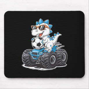 Soccer Dinosaur T-rex Monster Truck Kids Boys Girl Mouse Pad
