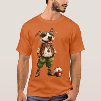 Soccer dogs vintage gift T-Shirt