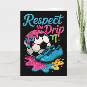 Soccer Drip Boys Girls Ice Cream Drip With Sprinkl Card