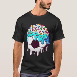 Soccer Drip For Boys Ice Cream Drip Youth Boys Soc T-Shirt