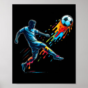 Soccer drip kids youth soccer poster