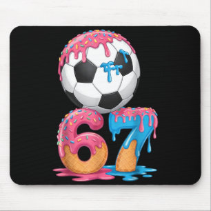 Soccer Drip Number 67 Boys Soccer Player 67  Mouse Pad