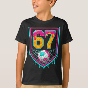 Soccer Drip Number 67 Soccer Player  T-Shirt