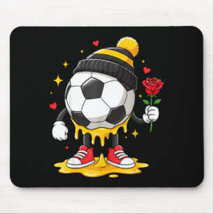 Soccer Drip Valentine Boys & Men Valentines Da Mouse Pad