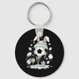 Soccer Easter Bunny Egg Drip Icecream Kids Boys Gi Key Ring