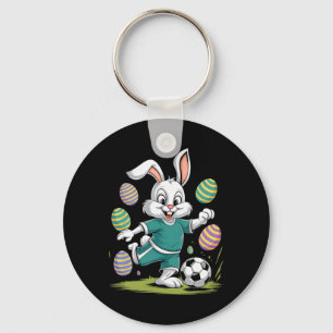 Soccer Easter Shirt Boys Kids Easter Bunny Soccer Key Ring