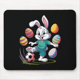 Soccer Easter Shirt Boys Kids Easter Bunny Soccer  Mouse Pad
