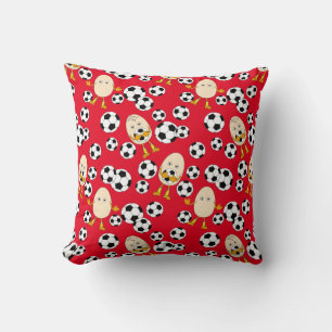 Soccer Egghead Pattern  Cushion