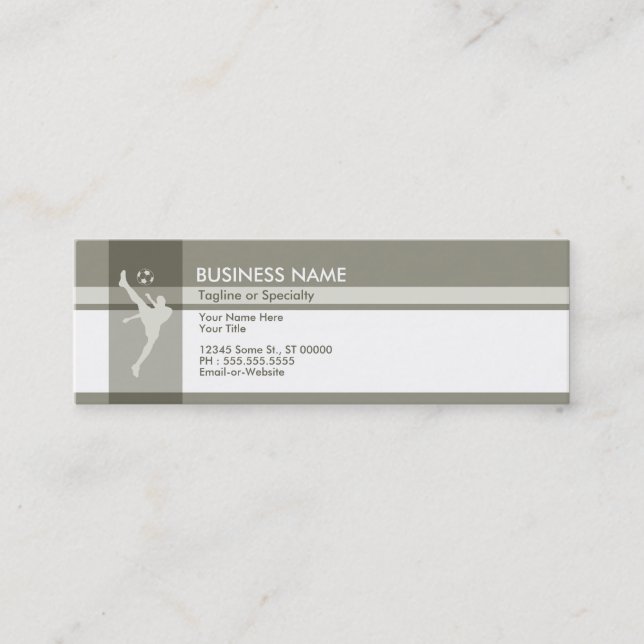 soccer elegance mini business card (Front)