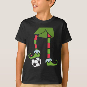 Soccer Elf Christmas Pajama T-Shirt