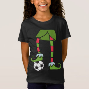 Soccer Elf Christmas Pajama T-Shirt