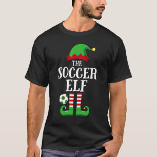 Soccer Elf Matching Family Group Christmas Pajama T-Shirt