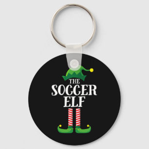 Soccer Elf Matching Family Group Christmas Party P Key Ring