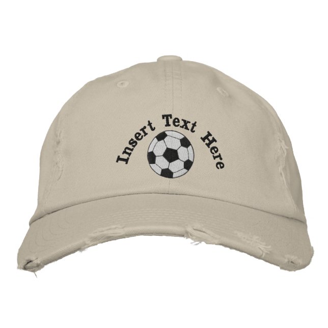 Soccer Embroidered Hat (Front)