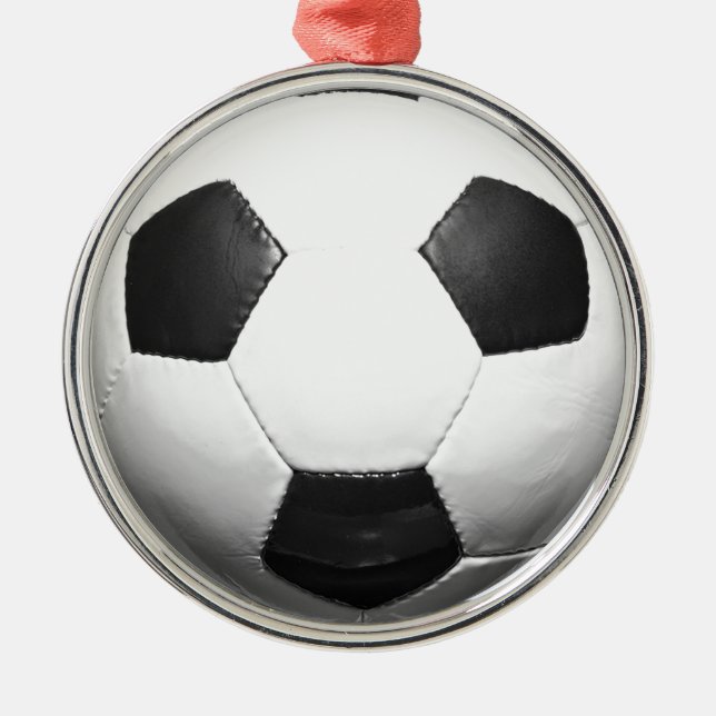 Soccer European South Latin American Football Metal Tree Decoration (Front)