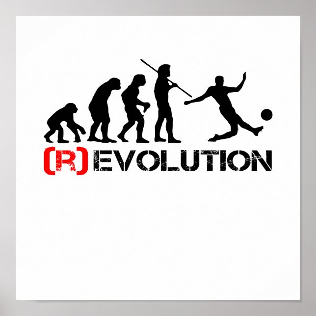 Soccer Evolution / Revolution Chart Poster (Front)