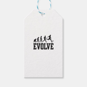 Soccer Evolution Vintage Vector Shirt Design_1 Gift Tags