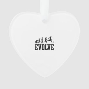 Soccer Evolution Vintage Vector Shirt Design_1 Ornament