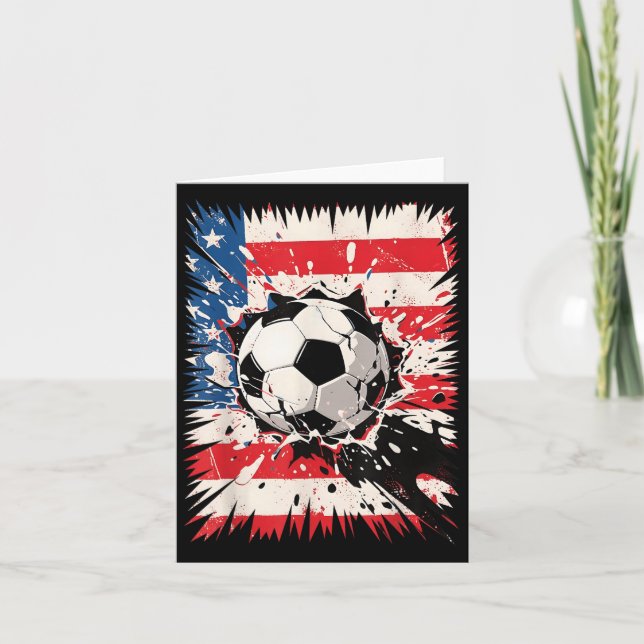 Soccer Explosion Cool Clash For Sport Fans And Pla Card (Front)