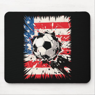 Soccer Explosion Cool Clash For Sport Fans And Pla Mouse Pad