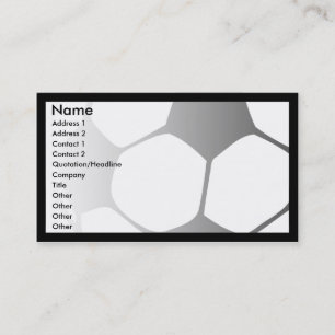 soccer fade business card