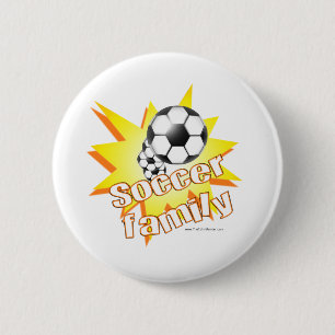 Soccer Family 6 Cm Round Badge