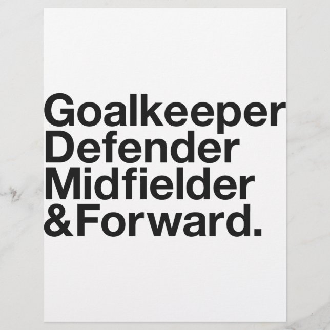 SOCCER Fan Flyer (Front)