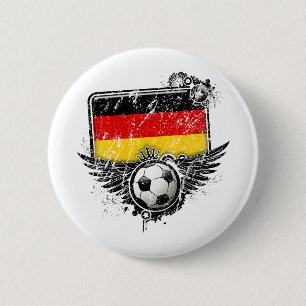 Soccer fan Germany 6 Cm Round Badge
